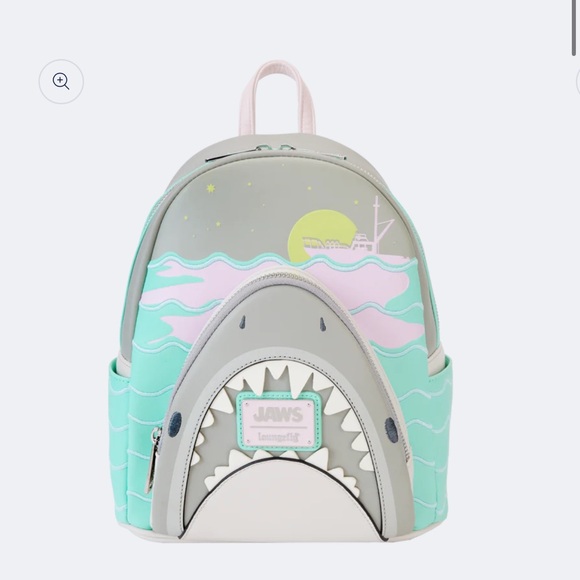 Loungefly Handbags - Loungefly Jaws Glow-in-the-Dark Mini Backpack